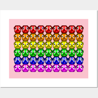 Pug Rainbow Flag Posters and Art